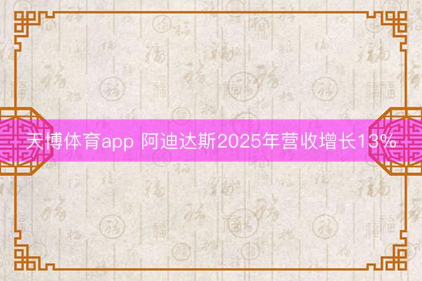 天博体育app 阿迪达斯2025年营收增长13%